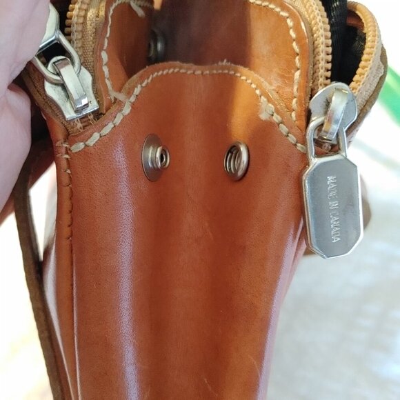 Roots Caramel Leather Shoulder Bag - Picture 5 of 16